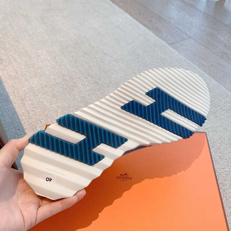 H**mes bouncing sneaker blue