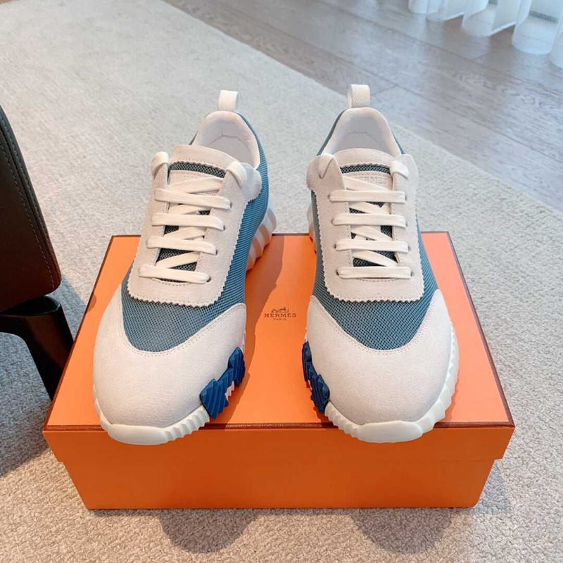 H**mes bouncing sneaker blue