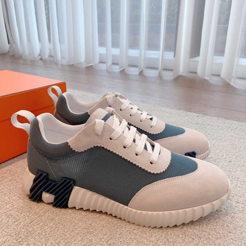 H**mes bouncing sneaker blue