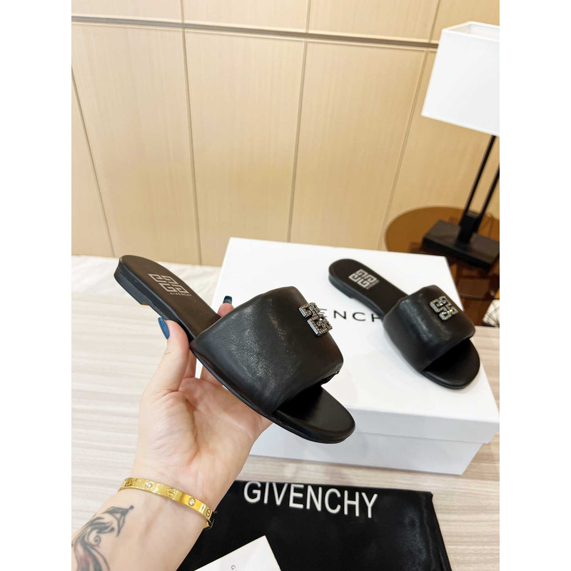 Givenchy Leather Sandals Black