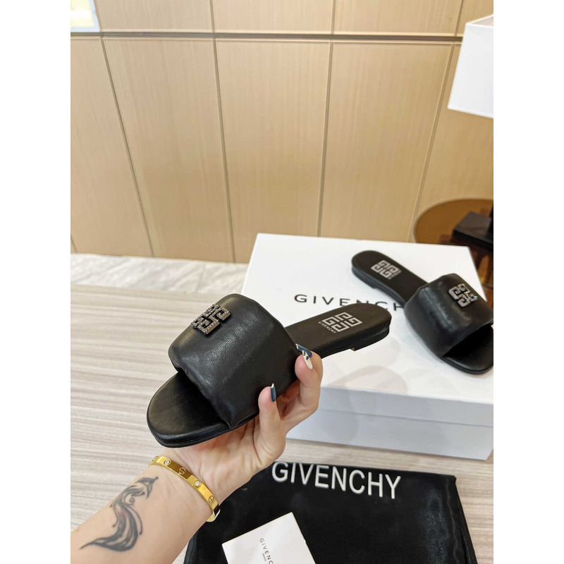 Givenchy Leather Sandals Black