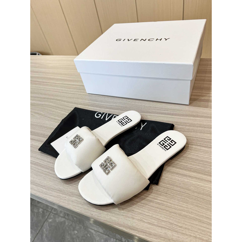 Givenchy Leather Sandals White