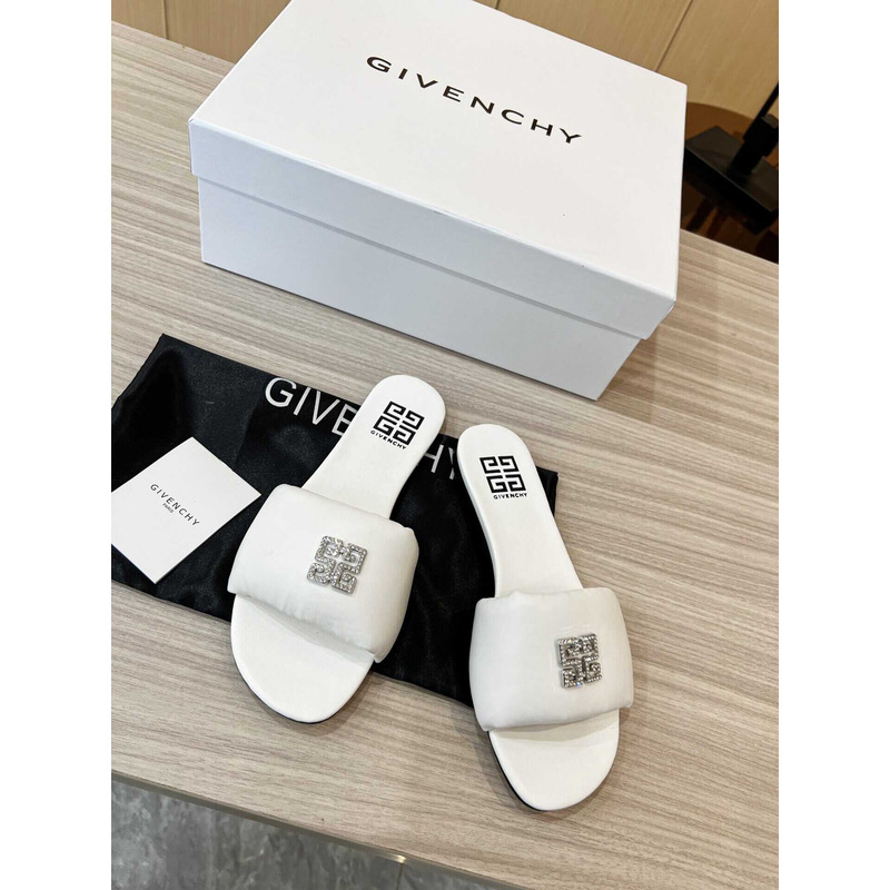 Givenchy Leather Sandals White