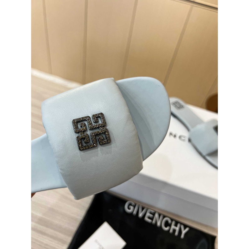 Givenchy Leather Sandals Blue