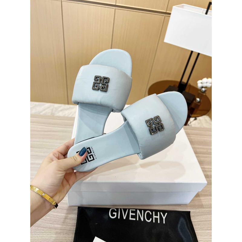 Givenchy Leather Sandals Blue