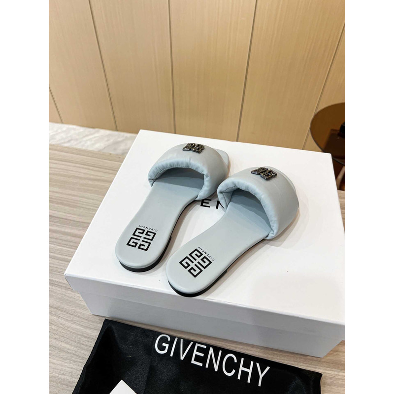 Givenchy Leather Sandals Blue