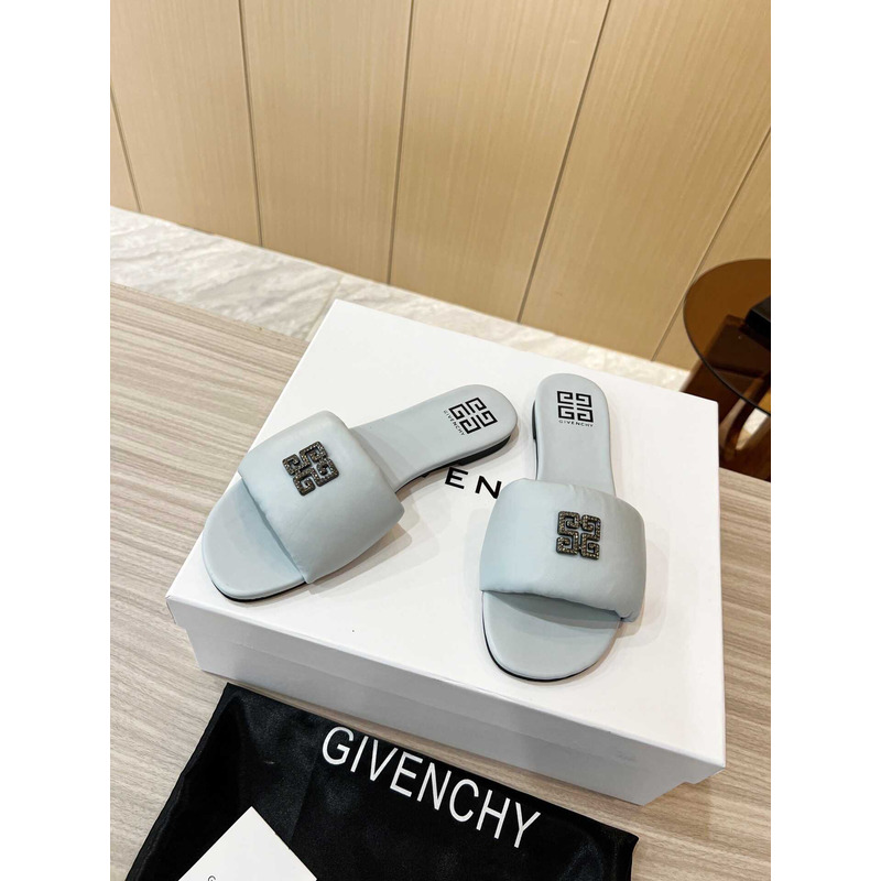 Givenchy Leather Sandals Blue