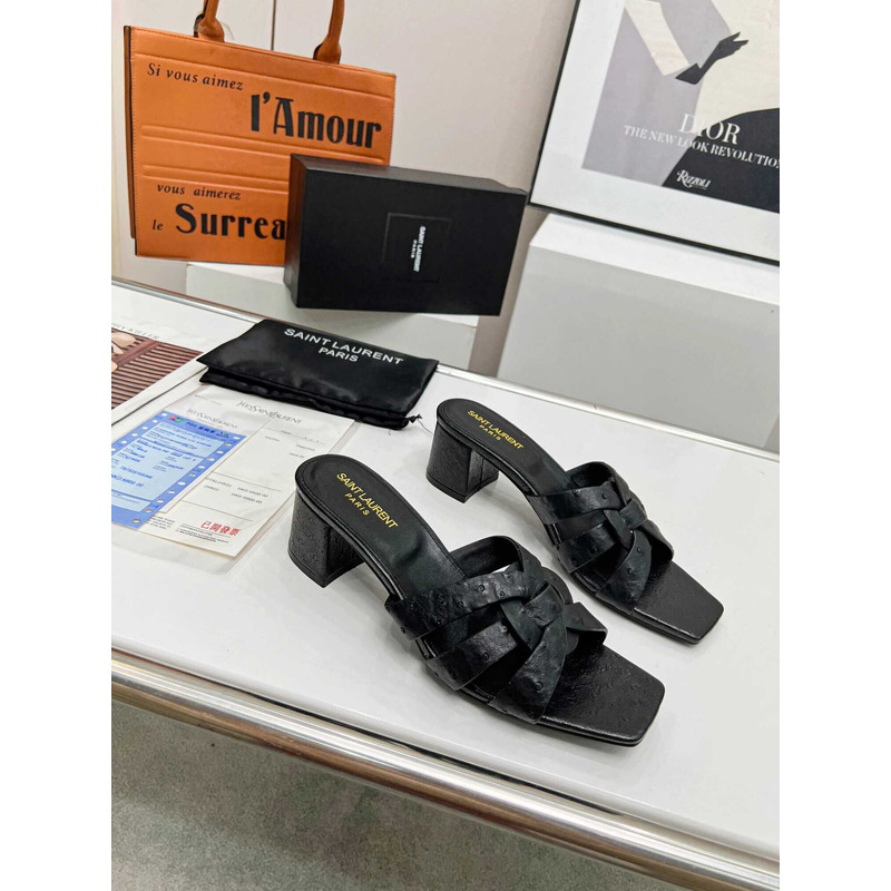 Saint Laurent Middle East Exclusive Nu Pieds Sandals Black