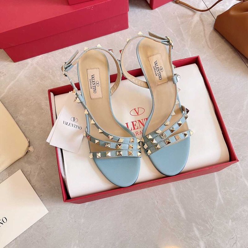 Valentino Studded Heels Blue