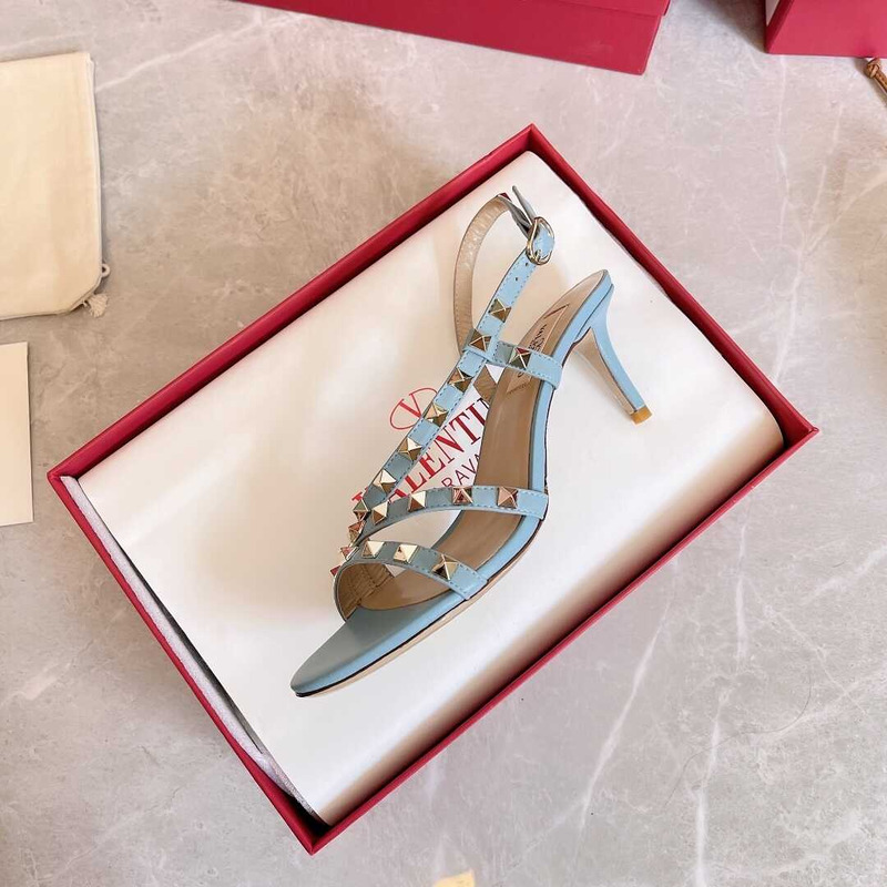 Valentino Studded Heels Blue