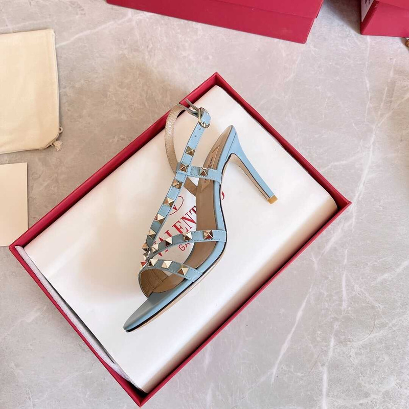 Valentino Studded Heels Blue