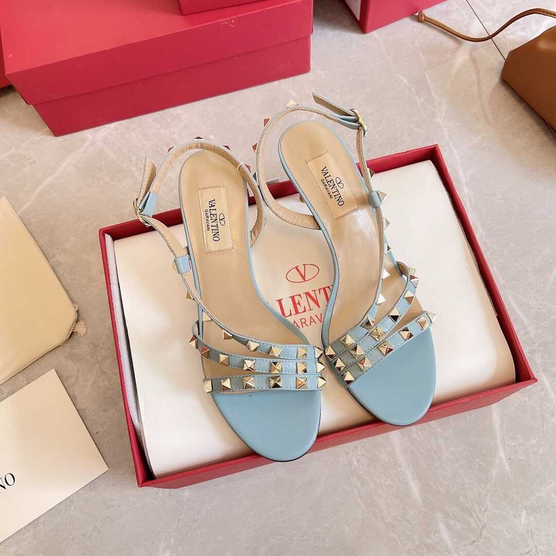 Valentino Studded Heels Blue