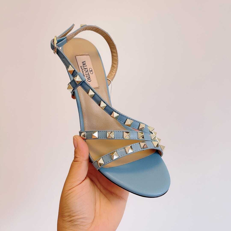 Valentino Studded Heels Blue