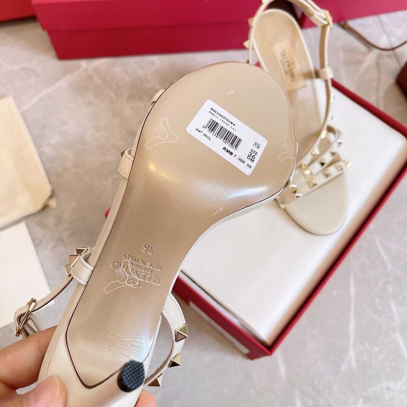 Valentino Studded Heels White