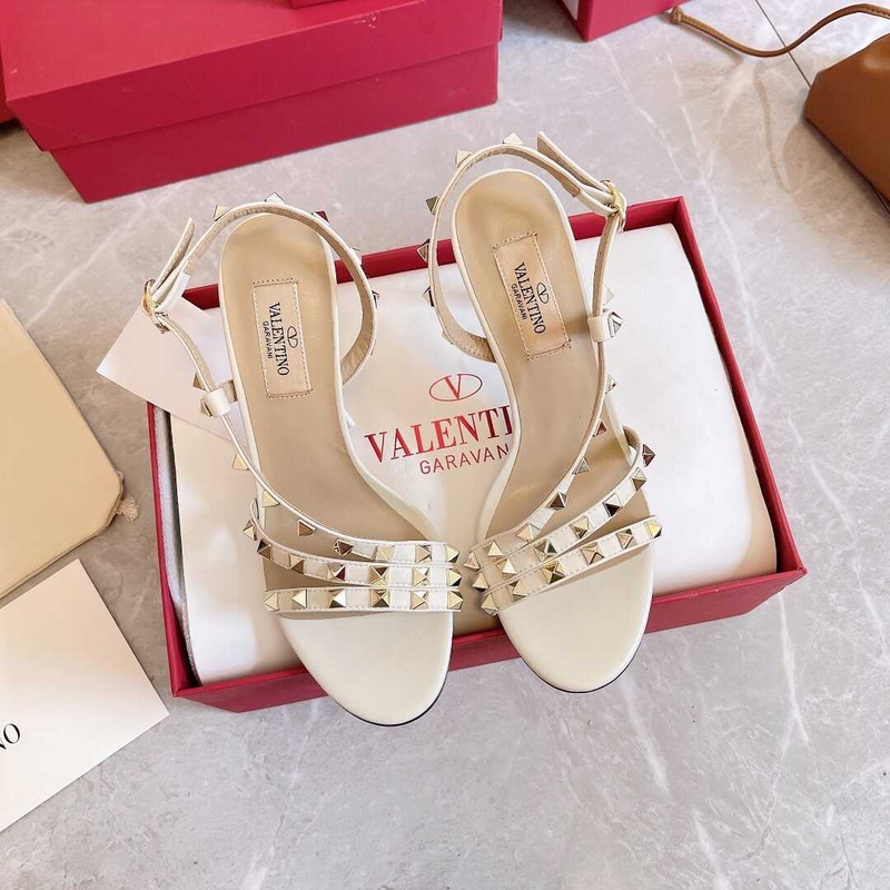 Valentino Studded Heels White