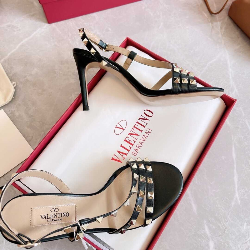 Valentino Studded Heels Black