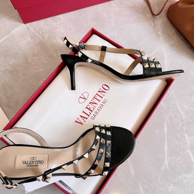 Valentino Studded Heels Black