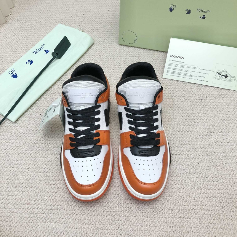 Off White Out Of Office OOO Low Tops Orange Black