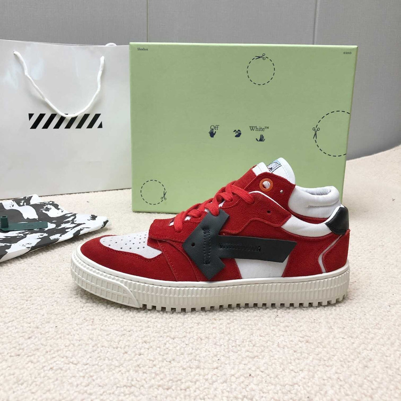 Off White Off Court Low Top Red Black