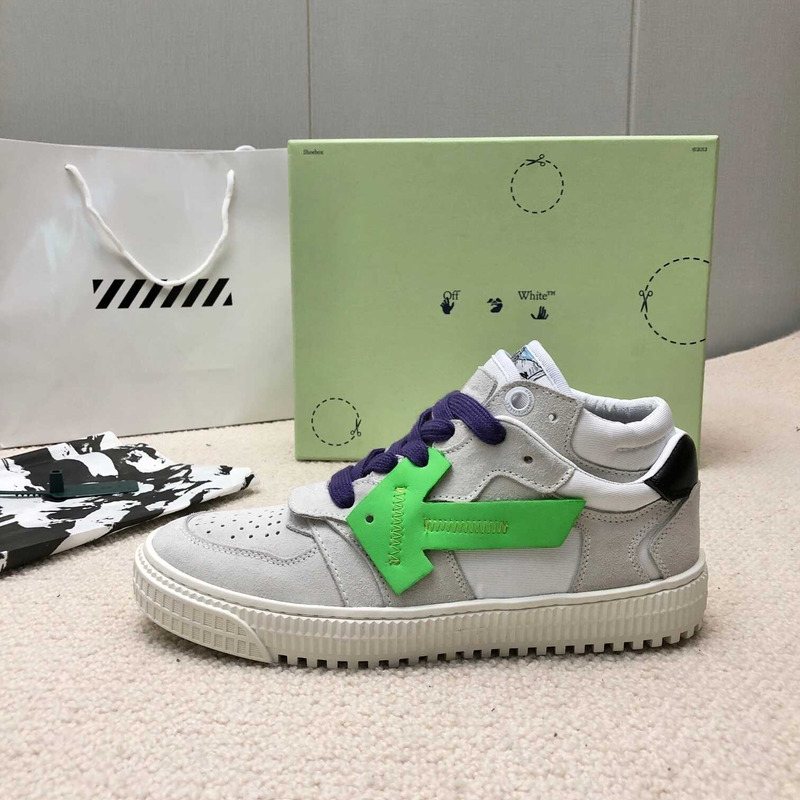 Off White Off Court Low Top Grey Green