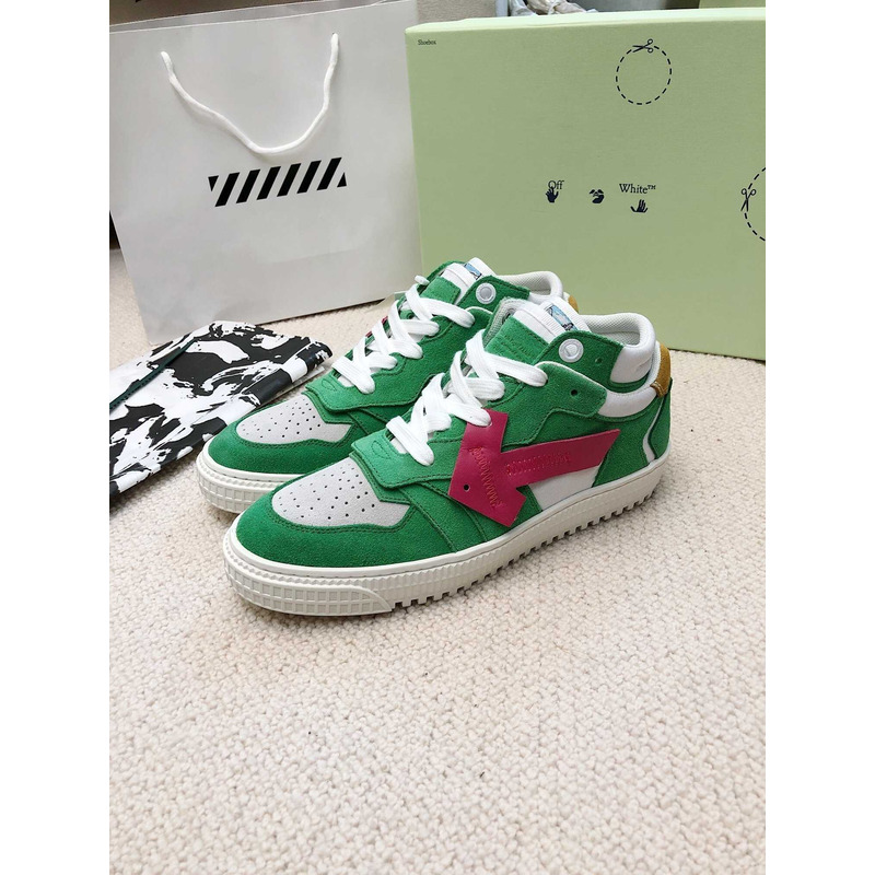 Off White Off Court Low Top Green Red