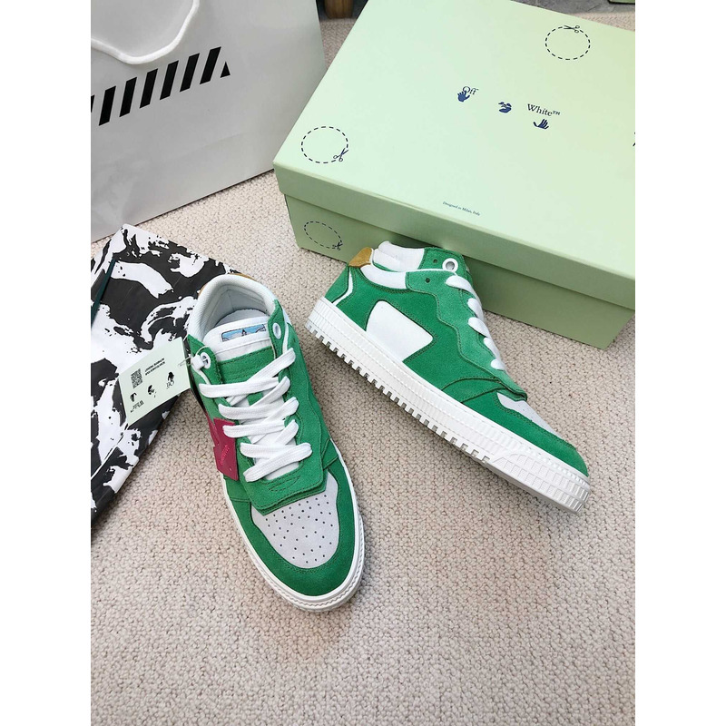 Off White Off Court Low Top Green Red