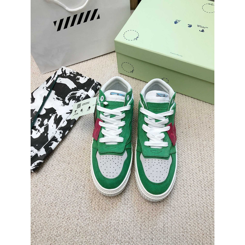 Off White Off Court Low Top Green Red