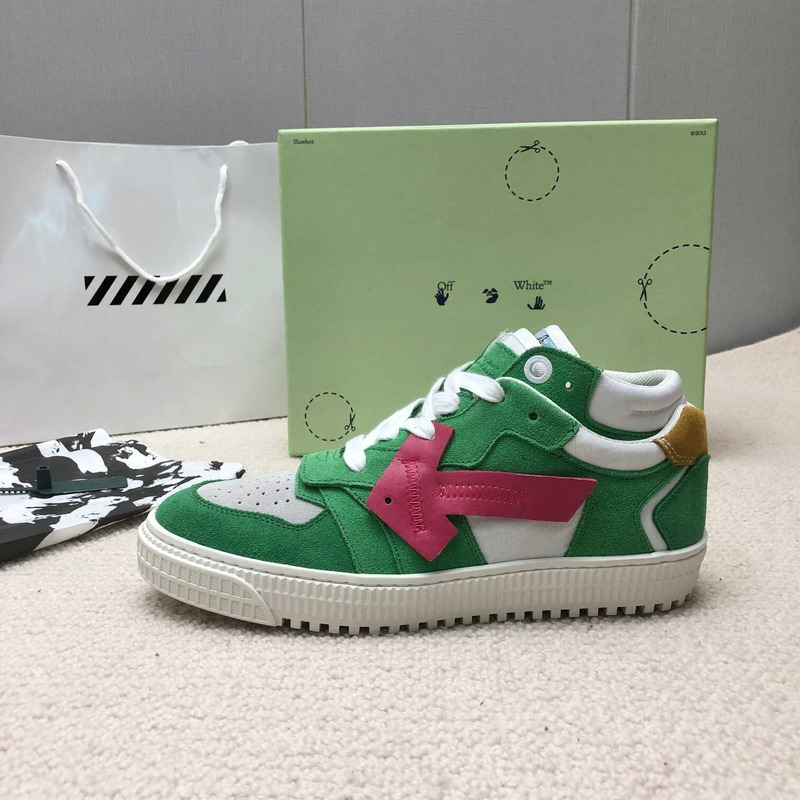 Off White Off Court Low Top Green Red