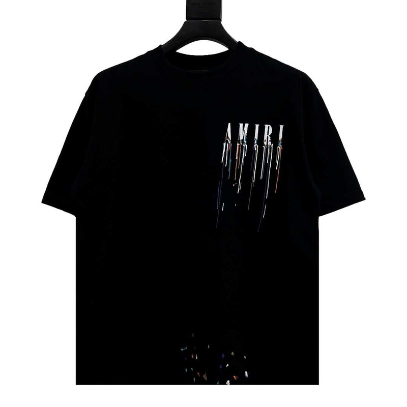 Amiri Paint Drip Logo Black