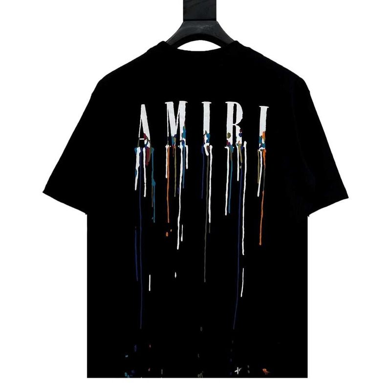 Amiri Paint Drip Logo Black