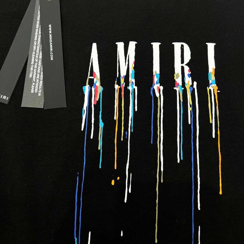 Amiri Paint Drip Logo Black