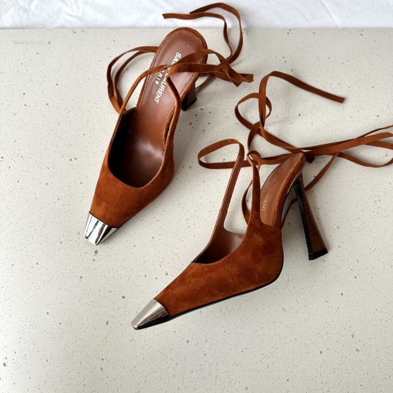 Saint Laurent  Brown ‘Blade’ Pumps