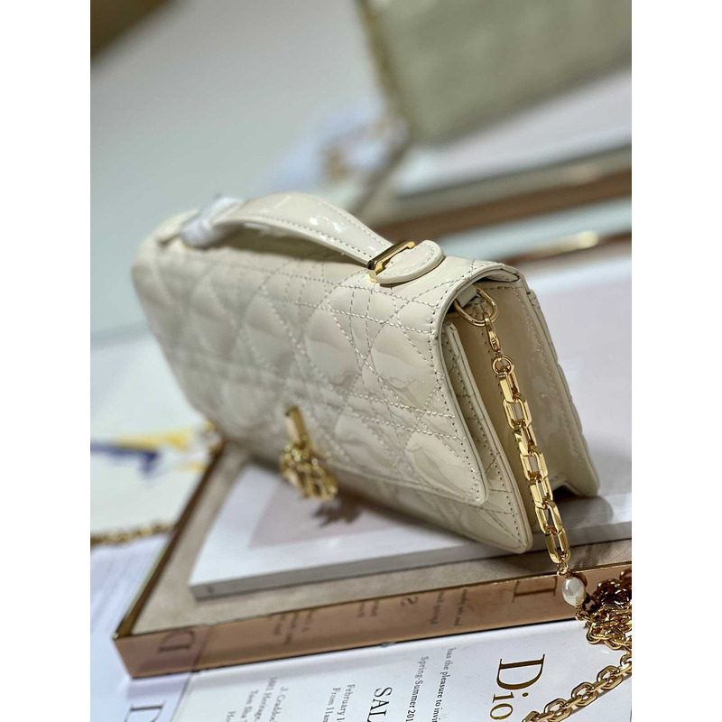 D*or mini miss D*or bag patent leather beige