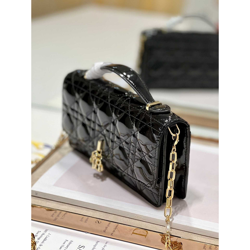 D*or mini miss D*or bag patent leather black