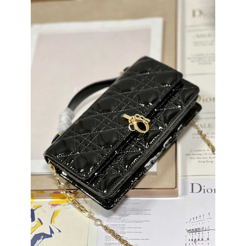 D*or mini miss D*or bag patent leather black