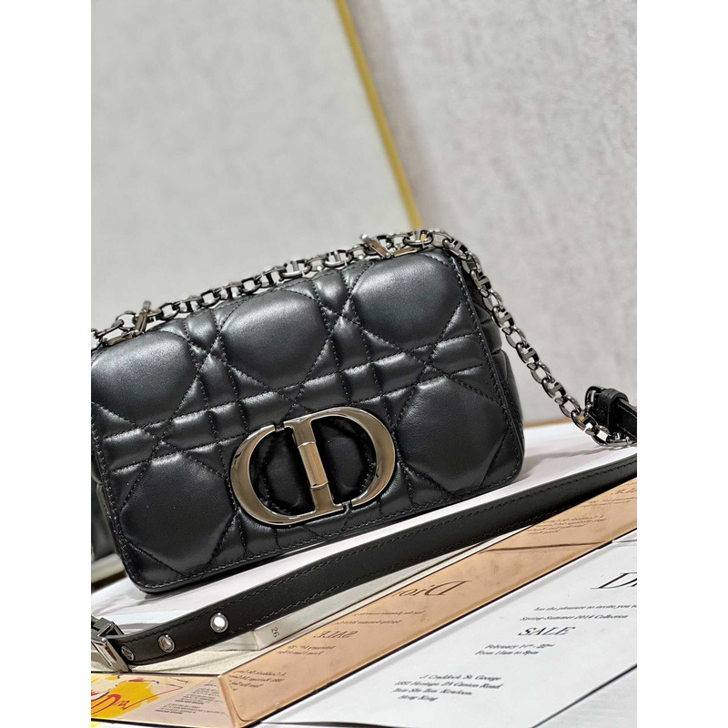 D*or black caro oversized cannage mini bag