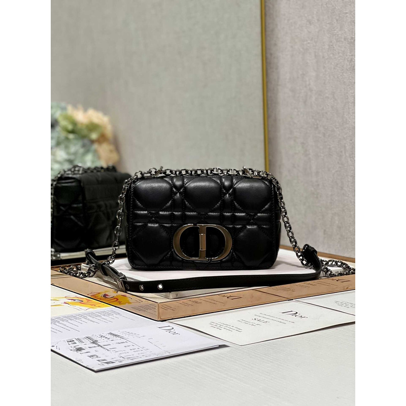 D*or black caro oversized cannage mini bag