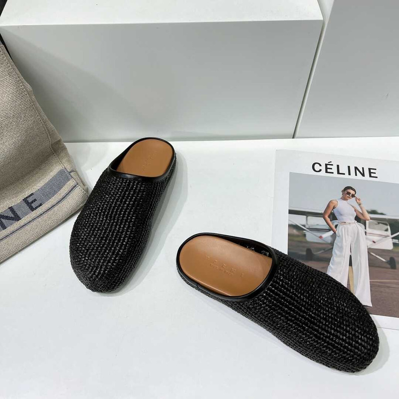 Marni Black Sabot Loafers