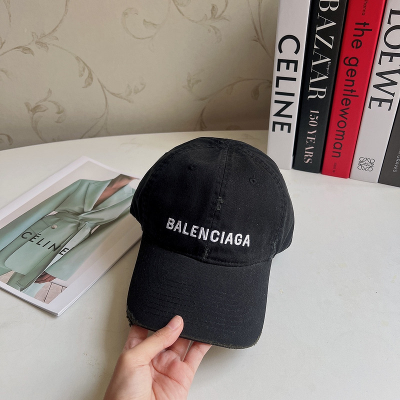 Ba*len*cia*ga logo cotton baseball cap