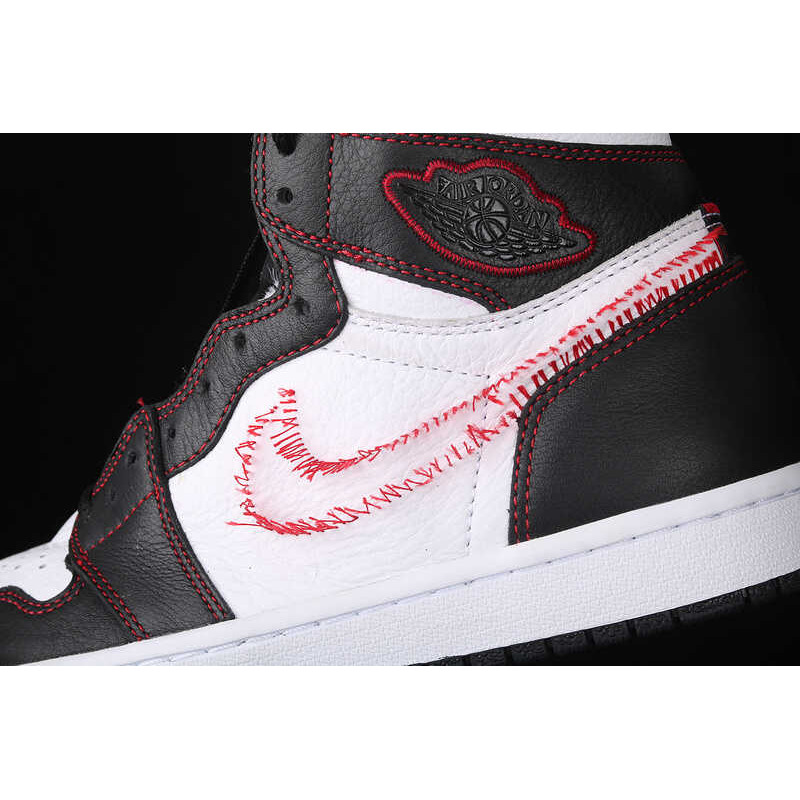 Jordan 1 Retro High Defiant White Black Gym Red