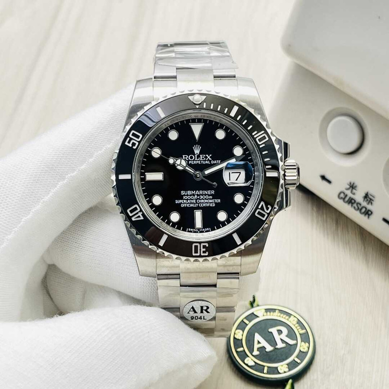 Rolex Submariner Date Stainless Steel Black Super Clone 3135 Movement