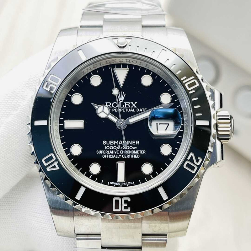 Rolex Submariner Date Stainless Steel Black Super Clone 3135 Movement