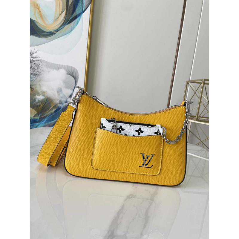 l**is V*t*n marelle handbag cowhide leather yellow