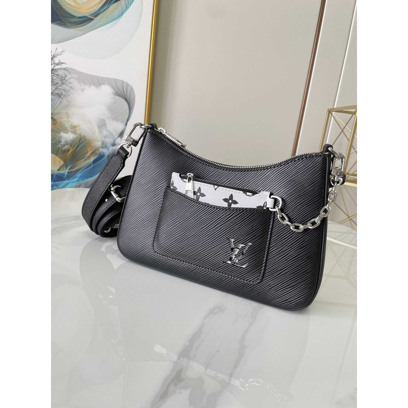 l**is V*t*n marelle handbag cowhide leather black