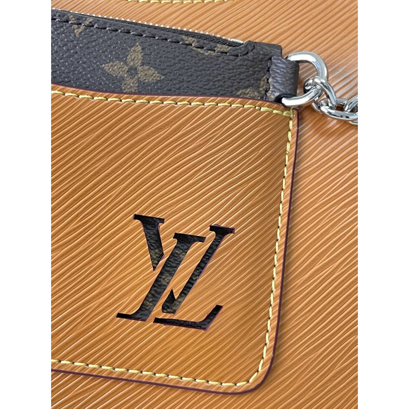 l**is V*t*n marelle handbag cowhide leather gold honey