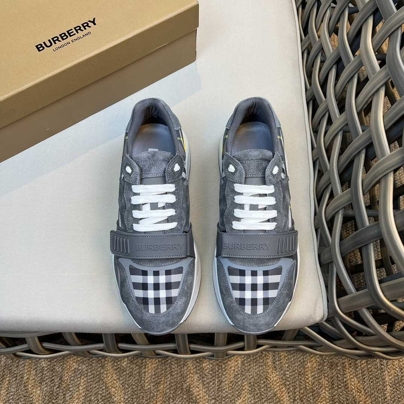 B**rry vintage check chunky sneakers