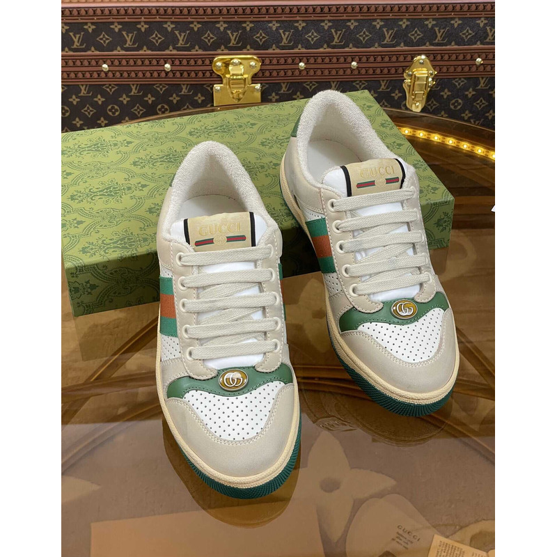 G*u*i screener sneakers green white