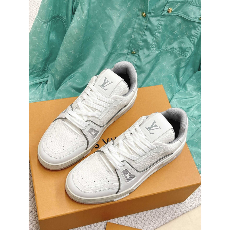 l**is V*t*n monochrome trainers white