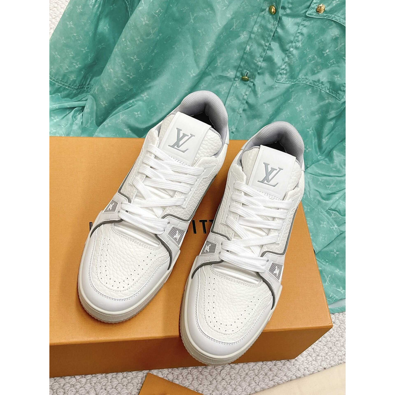 l**is V*t*n monochrome trainers white