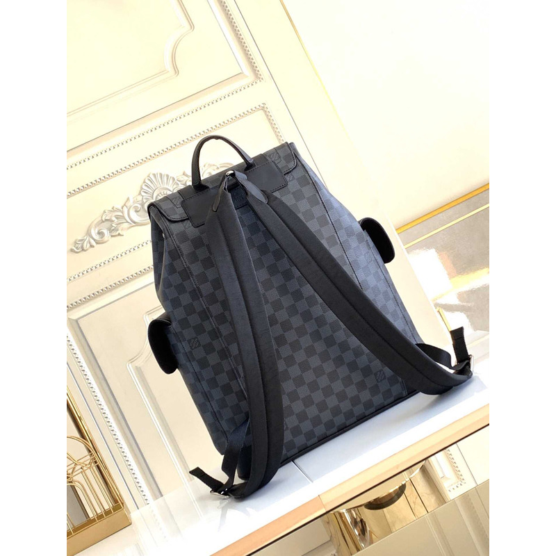 l**is V*t*n special edition christopher pm damier graphite backpack